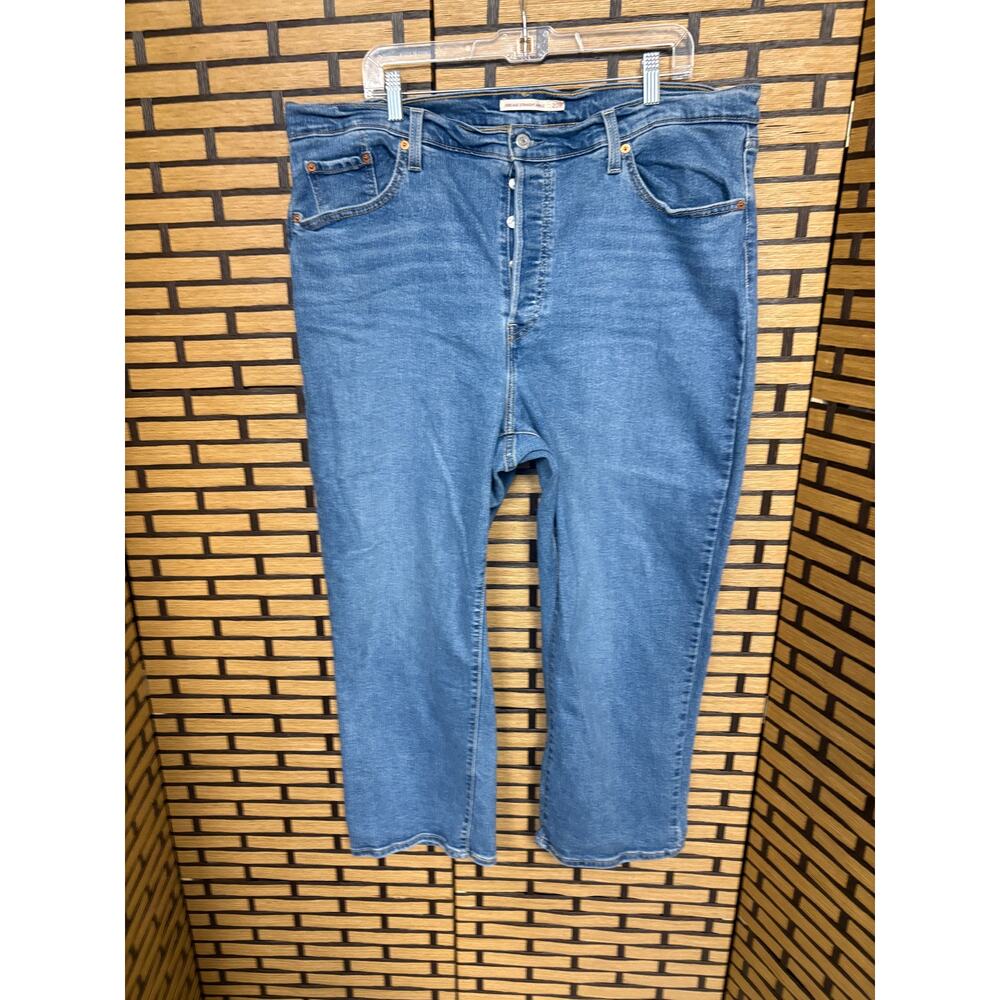 Levi's Ribcage‎ Straight Ankle Jeans Size 20W